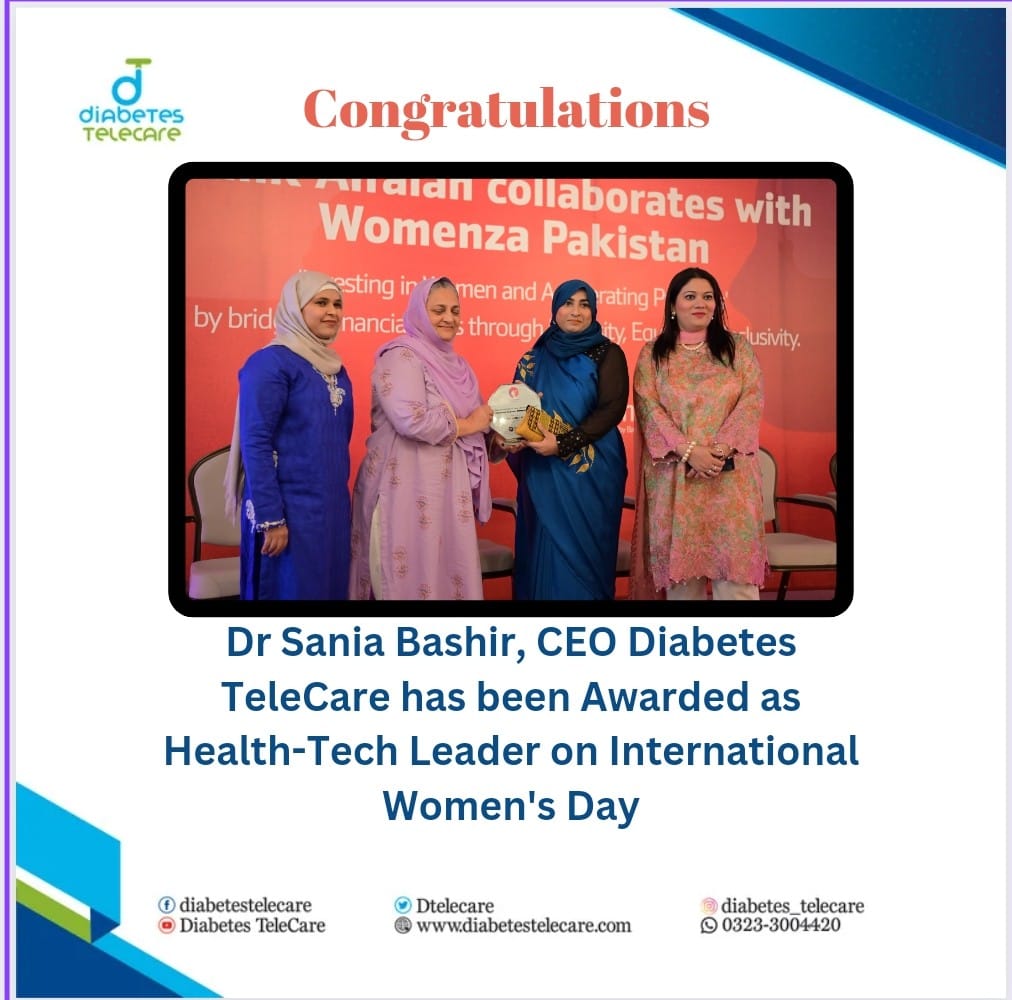 Diabetes Telecare CEO Dr. Sania Bashir Receives Health Tec Leadership Award on International Women’s Day