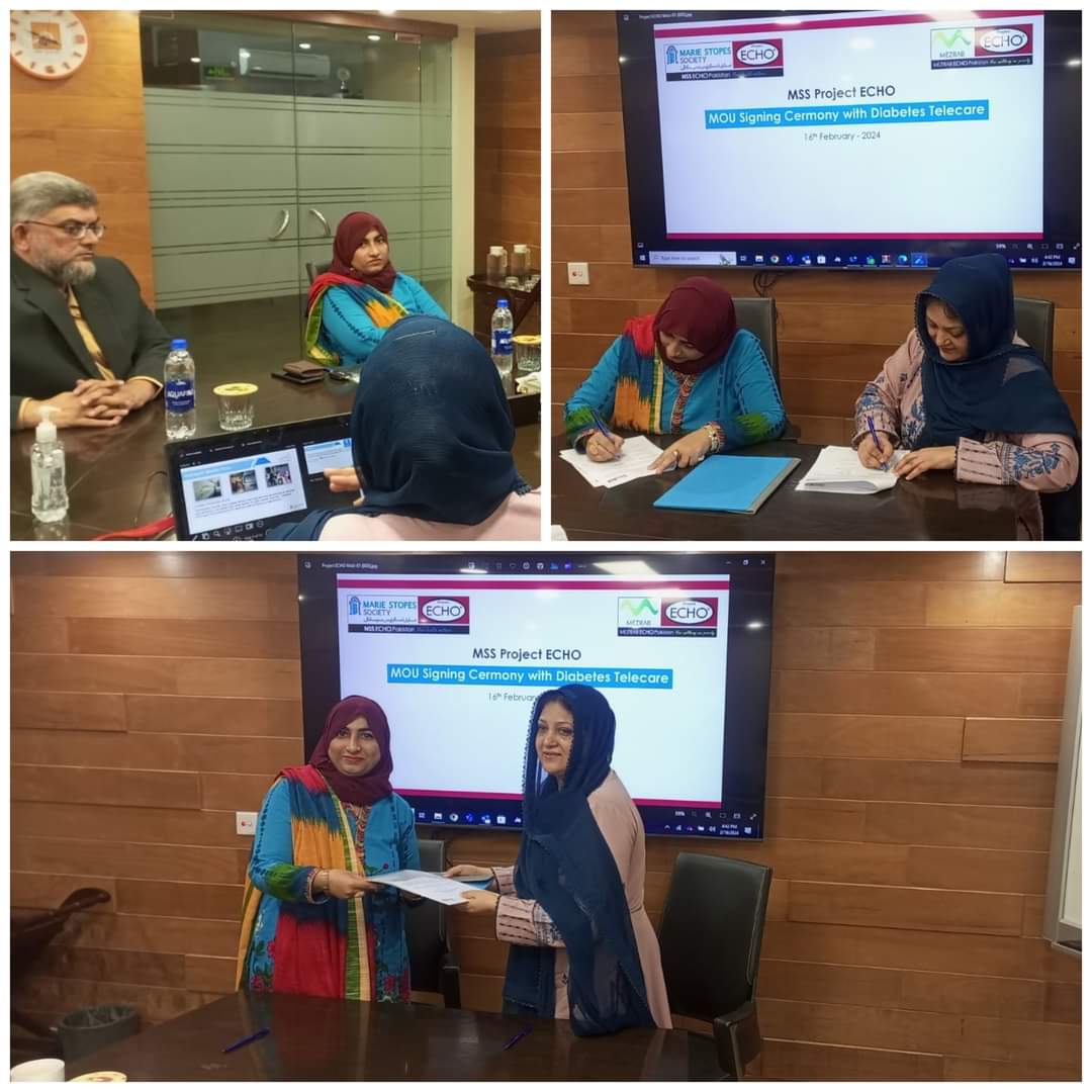 Counselling for Diabetes Patients: MOU Signed Between Diabetes Telecare & Marrie Stoppes Society Pakistan
